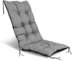 AIO Szürke, vízlepergető kerti székpárna, 50×50×80 cm, 13-15 cm vastag (81952)