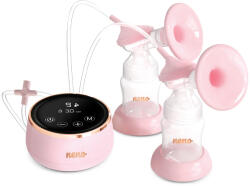 Neno Bella Twin Dupla Elektromos Kétfázisú Anyatej Mellszívó - 6 Stimulációs és 9 Szívási Szint, Puha Szilikon Mellpajzs, USB-C Töltés, BPA-Mentes