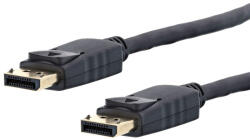  DisplayPort összekötő kábel 1m Apa-Apa - nagy felbontású 4K UHD kép- és hangátvitel, erős csatlakozók, megbízható jelminőség dokkolóhoz, monitorhoz és laptophoz, PC-hez