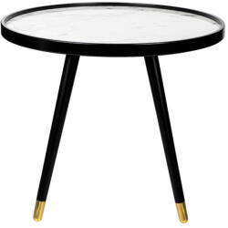 King Home Padrino 60 Márvány Hatású Dohányzóasztal Fekete-Arany (KHM-KH010100210) - platinashop