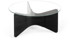 Umbra Madera Üveglapos Dohányzóasztal Kőrisfa Fekete (KHM-1018611-040) - platinashop