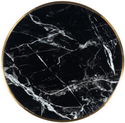 Richmond COSSAI Márvány Hatású Kör Dohányzóasztal Arany (KHM-9469) - platinashop