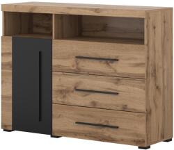  Komód Sorciro 102 (Fekete + Wotan tölgy)