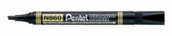 Pentel Alkoholos marker, 0, 6-4, 5 mm, vágott, PENTEL "N860", fekete (N860-AE)
