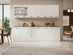 ArtAdrk BUBBLE konyhaszekrény | 260 cm fehér (KF-BUB-W_LO-260)