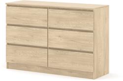 ARTBm MAJA 120 S6 fiókos komód | Cremona tölgyfa