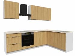Artstolk BONO sarokkonyha | 170-260 cm hickey tölgyfa