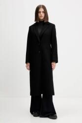 HUGO BOSS gyapjú kabát fekete, 50547691 - fekete 36
