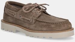 AllSaints velúr félcipő Skiff Suede Shoe zöld, férfi, M012FC - barna Férfi 46