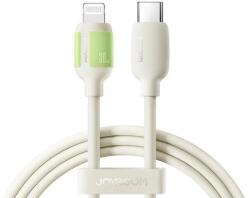 JOYROOM (S-A53) Gyorstöltő USB kábel, USB-C - Lightning, (1, 2 méter 3A 30W), bézs