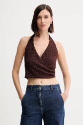 GUESS top NALENY barna, mintás, W5YP18 KCYE2 - barna S