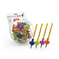 Silka Ceruza markolat, fogássegítő, szilikon, csillám, 72 db/display, Silka (SLK-ART.25S)