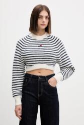 Tommy Hilfiger gyapjúkeverék pulóver fehér, DW0DW21677 - fehér XS