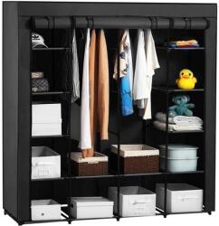 STERNHOFF EasyUP XXL nagyméretű mobil gardróbszekrény, 170 x 170 x 40 cm, sötét szürke (SDH313)