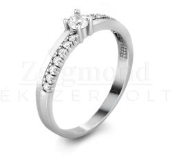  14 karátos fehérarany eljegyzési gyűrű - PP13f (AU13775) AU13775