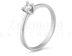  14 karátos fehérarany eljegyzési gyűrű - PP10f (AU13776) AU13776