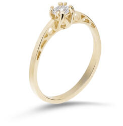  14 karátos arany eljegyzési gyűrű - PP33s (AU13766) AU13766