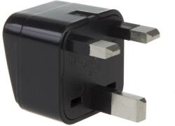 Lechpol MCL multisocket átalakító, angol UK dugó, többféle dugalj, fekete (MCE154)