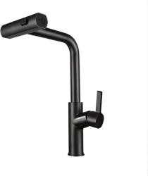 Gamma Rotary konyhai csaptelep fekete, beépíthető (BR-BK)