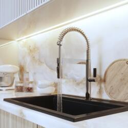 Gamma Spirál new konyhai csaptelep króm, beépíthető (BSLN-CH)