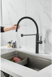 Gamma Full Pro konyhai csaptelep fekete, beépíthető (BFLP-BK)