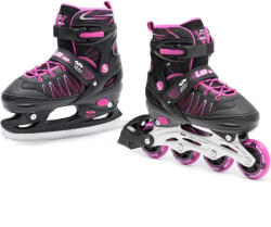 SMJ Sport 2 in 1 görkorcsolya, jégkorcsolya, állítható 34-37, pink-fekete, SMJ LEA (SMJUT103F)
