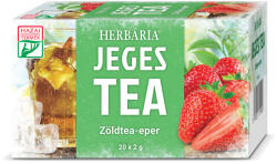 Herbária jeges tea zöldtea-eper 20x2g 40 g - perfectlife