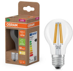 OSRAM LED izzó A60 E27 7.2W = 100W 2700K 1521lm Meleg 300° Izzószálas KLASSZIKUS ENERGIAHATÉKONYSÁG Osram (4099854236853)