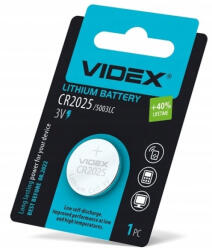 Videx CR2025 lítium gombelem 3V bliszter 1 db (VIDBAT0160)