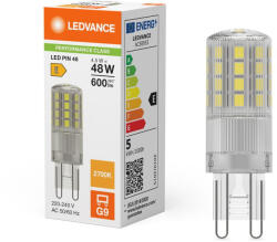 OSRAM LED kapszulaizzó G9 4, 5 W = 48 W 600 lm 2700 K Meleg 320° Ledvance (4099854249020)