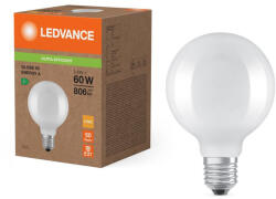 OSRAM LED izzó gömb alakú E27 G95 3.8W = 60W 806lm Meleg 2700K 300° Ledvance (4099854237010)