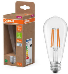 OSRAM LED izzó ST64 E27 5W = 75W 1055lm 4000K Semleges 330° Izzószálas KLASSZIKUS ENERGIAHATÉKONYSÁG Osram (4058075839786)