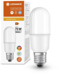 OSRAM LED izzó E27 11W = 75W 1050lm 6500K Hideg színhőmérséklet 200° CRI90 Szabályozható fényerő Ledvance (4058075759640)