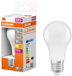 OSRAM LED izzó A60 E27 9W = 65W 940lm 2700K Meleg 200° STAR CLASSIC Osram (4099854040467)
