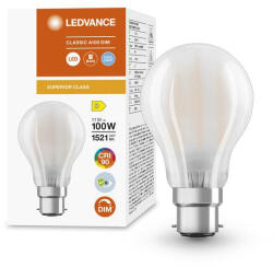 OSRAM LED izzó B22d A60 11W = 100W 1521lm 4000K Semleges 300° CRI90 Szabályozható Ledvance (4058075758889)