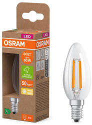 OSRAM LED izzó B35 gyertya E14 3.8W = 60W 806lm 2700K Meleg 330° 213lm/W ENERGIA CLASSIC EFFICIENCY Osram (4099854255120)