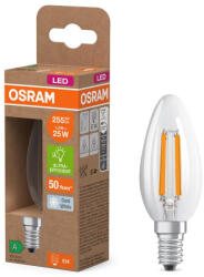 OSRAM LED izzó B35 gyertya E14 1.2W = 25W 255lm 4000K semleges 330° 213lm/W KLASSZIKUS ENERGIAHATÉKONYSÁG Osram (4058075839243)