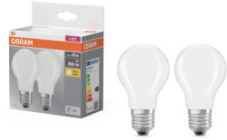 OSRAM 2x LED izzó A60 E27 6, 5 W = 60 W 806 lm 2700 K Meleg 300°-os foglalat Osram (4099854064074)