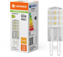 OSRAM LED kapszulaizzó G9 4.9W = 60W 806lm 2700K Meleg 320° Ledvance (4058075840560)