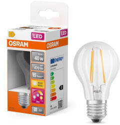 OSRAM LED izzó A60 E27 4W = 40W 470lm 2200-2700K CCT 320° Szabályozható CLASSIC Osram (4058075435568)