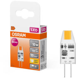 OSRAM LED kapszulaizzó G4 1W = 10W 100lm 2700K Meleg 12V 300° LED PIN Osram (4058075523098)