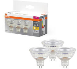 OSRAM 3x LED izzó MR16 reflektor GU5.3 6.5W = 50W 621lm 2700K meleg fehér 12V 36°-os foglalat Osram (4058075626485)