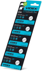 Videx CR1225 3V lítium gombelemek 5 db-os bliszterben (VIDBAT0125)