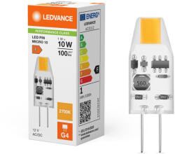 OSRAM LED kapszulaizzó G4 1W = 10W 100lm 2700K Meleg 320° 12V Ledvance (4099854278563)