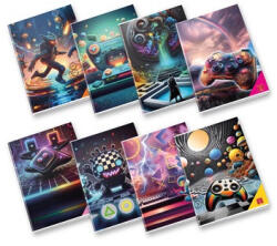 Pigna Füzet Pigna Electronic games A/4 tűzött 42 lapos vonalas margós (02333850C)