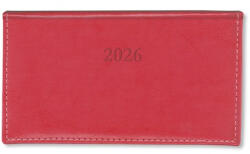 PD Calendar Határidőnapló Period Border Zsebnaptár fekvő körbev. Korall 2026