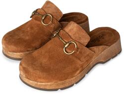 Vlnka Női bőr papucs "Karolina" - barna felnőtt cipő méret 36