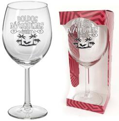 Neves Ajándék Borospohár - Boldog Nyugdíjas Éveket - Ajándék Nyugdíjasnak (BOP022)