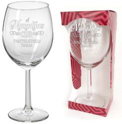 Neves Ajándék Borospohár - A Nyugdíjas Club tiszteletbeli tagja (BOP021)