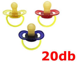  Hopp Játszócumi Világítós, 20 db-os gyűjtő latex cseresznye (méret: 2) 6+ hó (20 db/kr) - babybear